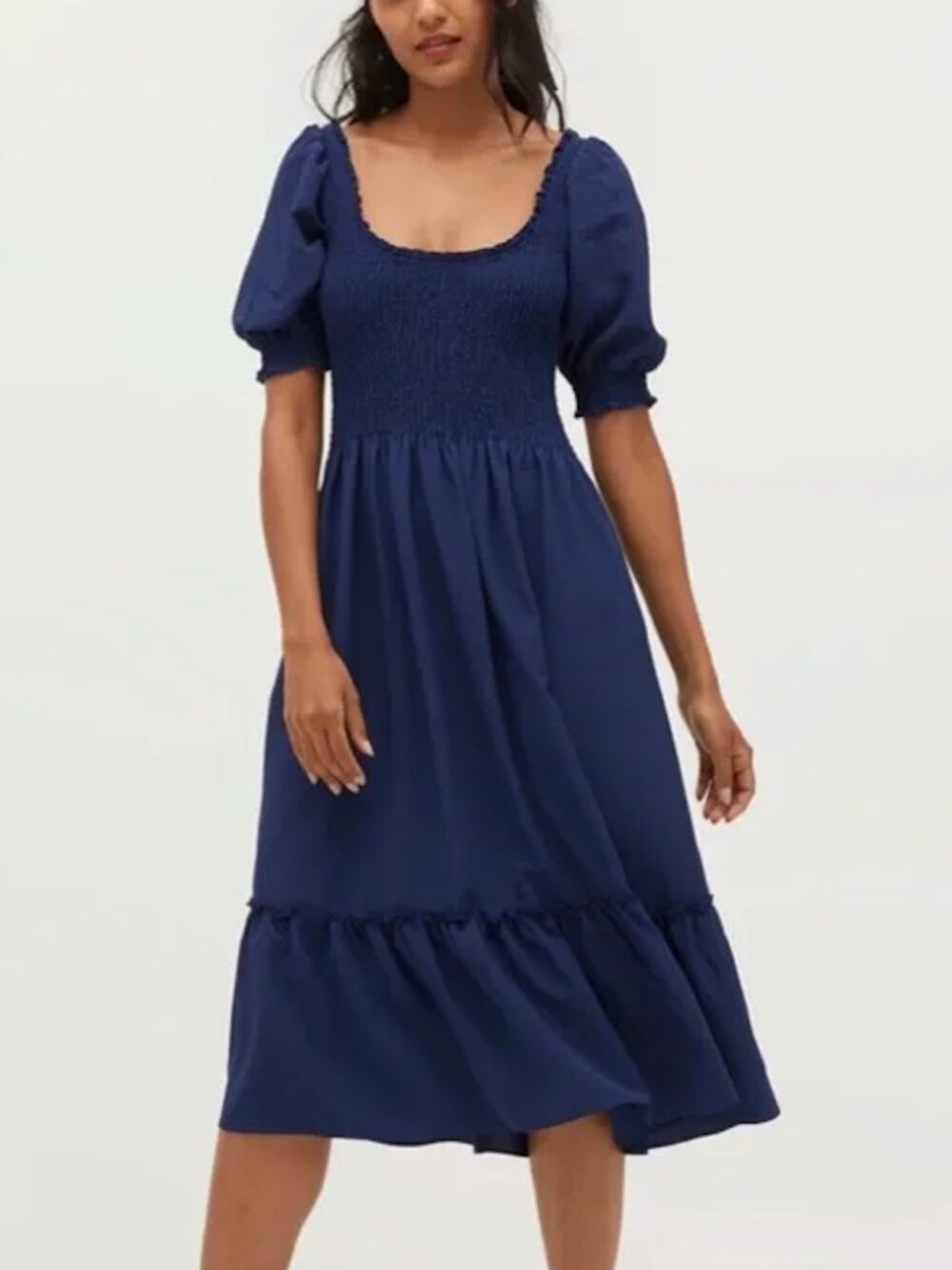 Hill House Louisa Nap Dress in Navy Crepe